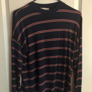 Striped, soft long sleeve shirt